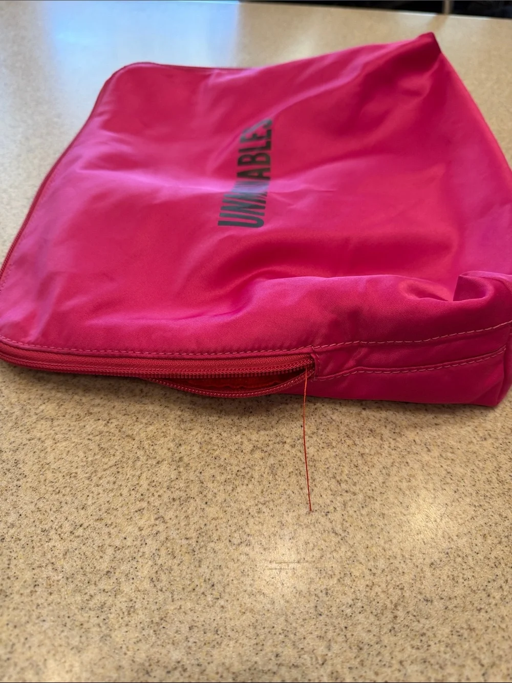 kate spade Hot Pink and Red Logo interior “Unmentionables” Pouch